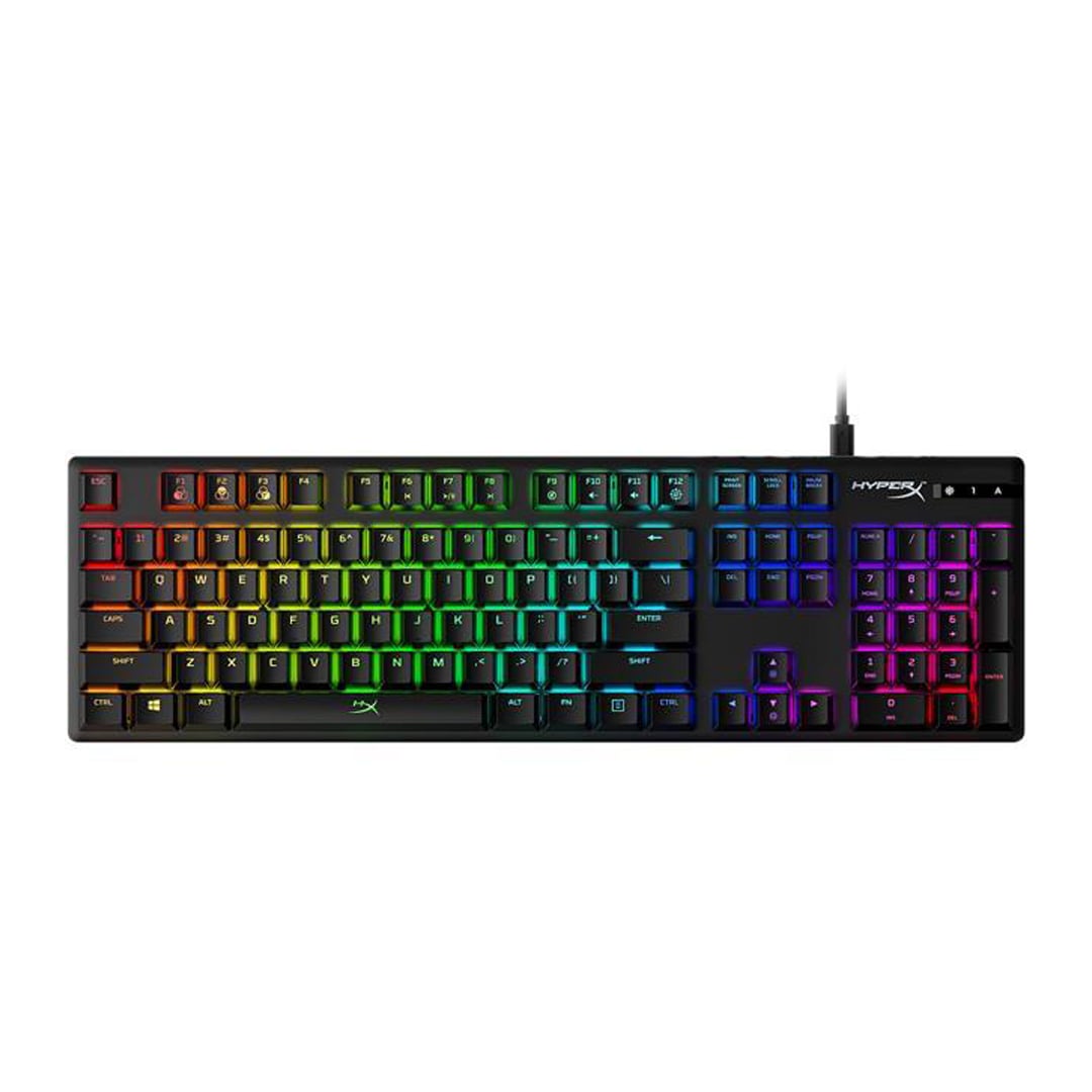 TECLADO MECANICO HYPERX ALLOY ORIGINS RGB - SWITCH RED LINEAR - LA - FOR PC/PS5/PS4  (HX-KB6RDX-LA)