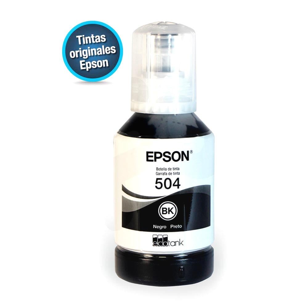 Tinta Epson Negro T504120-AL para impresora EcoTank 126ml