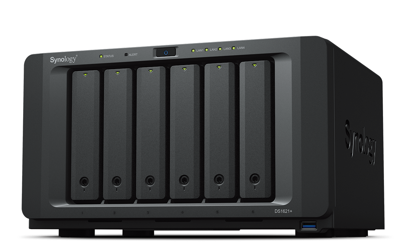 Servidor Nas Synology Diskstation Ds1621+ 6-Bahias Sata - Ram 4gb
