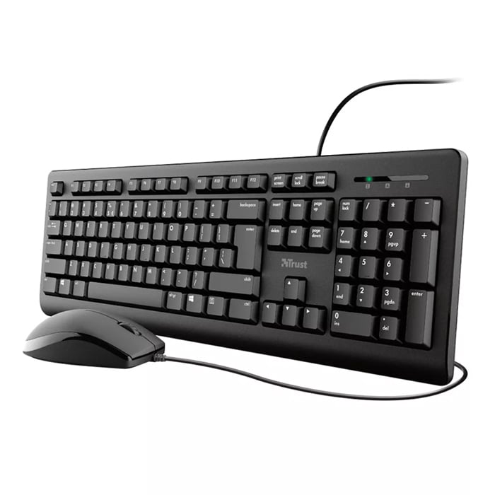 Combo Teclado y Mouse Trust Primo - USB alámbrico - 23972