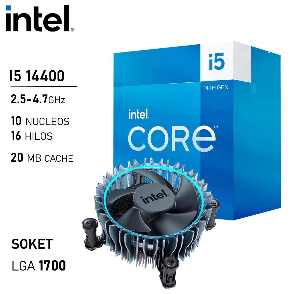 cpu intel i5-14400 Procesador Intel