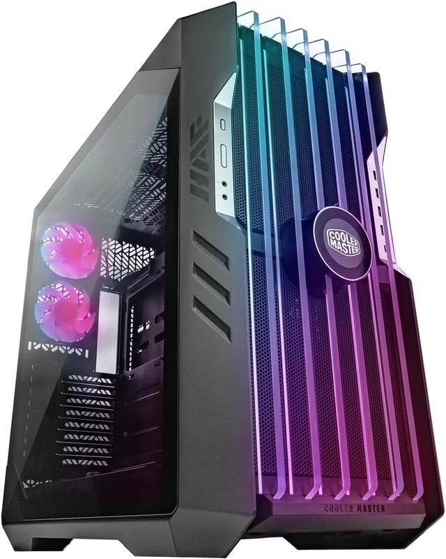 CASE COOLER MASTER HAF700 EVO - FULL TOWER - TEMPERED GLASS - ATX - 2 FAN SICKLEFLOW 200MM - 3 FAN SICKLEFLOW ARGB 120MM - BLACK (H700E-IGNN-S00)