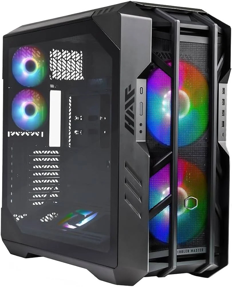 CASE COOLER MASTER HAF700 - FULL TOWER - TEMPERED GLASS - 2 FAN SICKLEFLOW 200MM ARGB PWM - 3 FAN SICKLEFLOW 120MM ARGB PWM - TITANIUM GREY (H700-IGNN-S00)