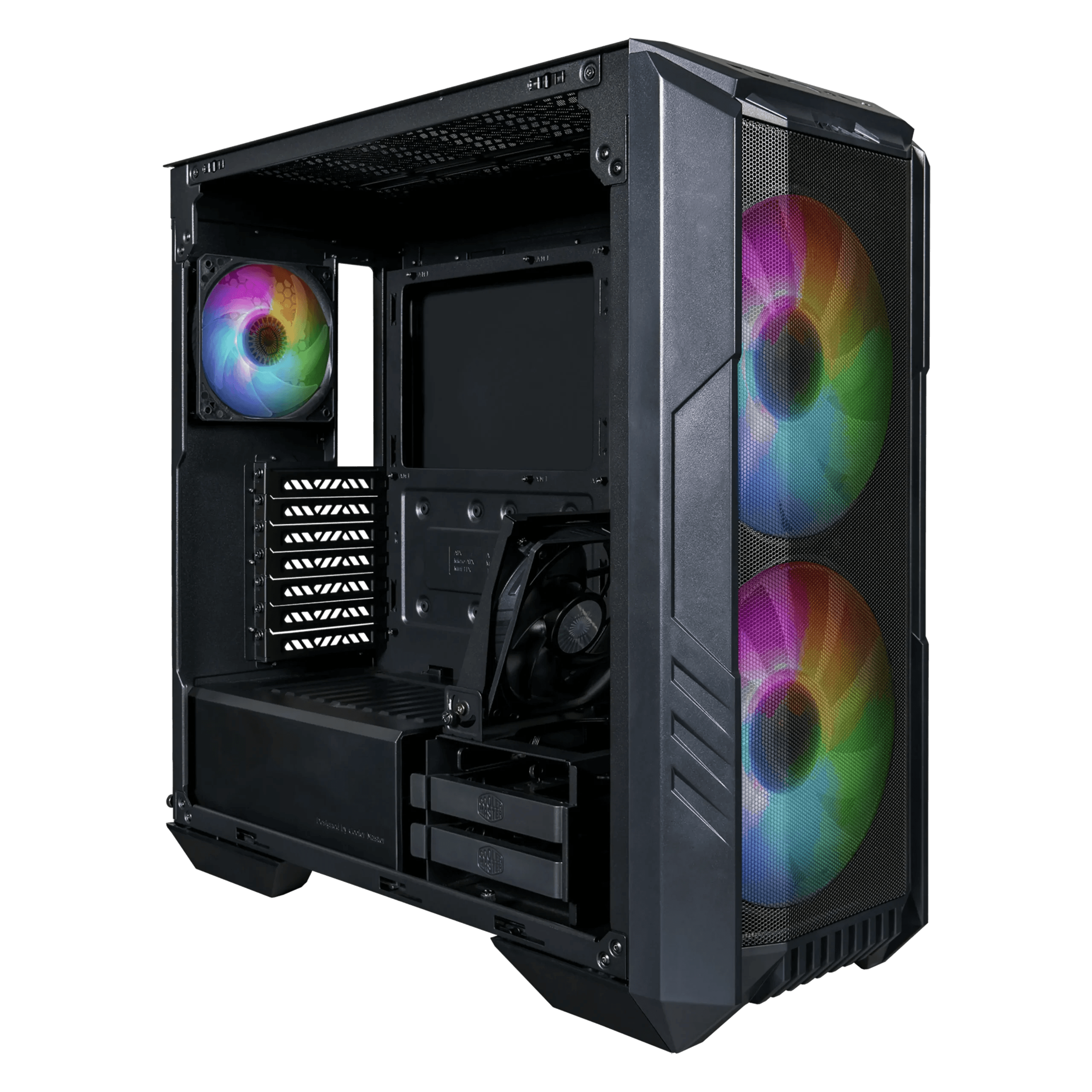 CASE-COOLER-MASTER-MASTERCASE-H500-RGB-MID-TOWER-ATX-2-FAN-200MM-RGB-1-FAN-120MM-INCLUDED-WHITE-H500-WGNN-S00_Cases_9665_1.webp CASE COOLER MASTER MASTERCASE HAF 500 ARGB - MID TOWER - TEMPERED GLASS - ITX - 2 FAN 200MM ARGB - 1 FAN 120MM ARGB INCLUDED - WHITE (H500-WGNN-S00) - Imagen 1