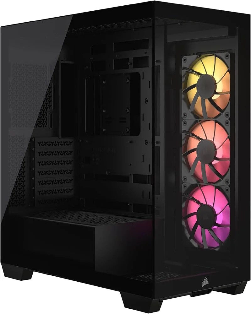 CASE CORSAIR 3500X ARGB - ATX - MID-TOWER - TEMPERED GLASS - 3 FAN RS120 BLACK (CC9011278-WW)