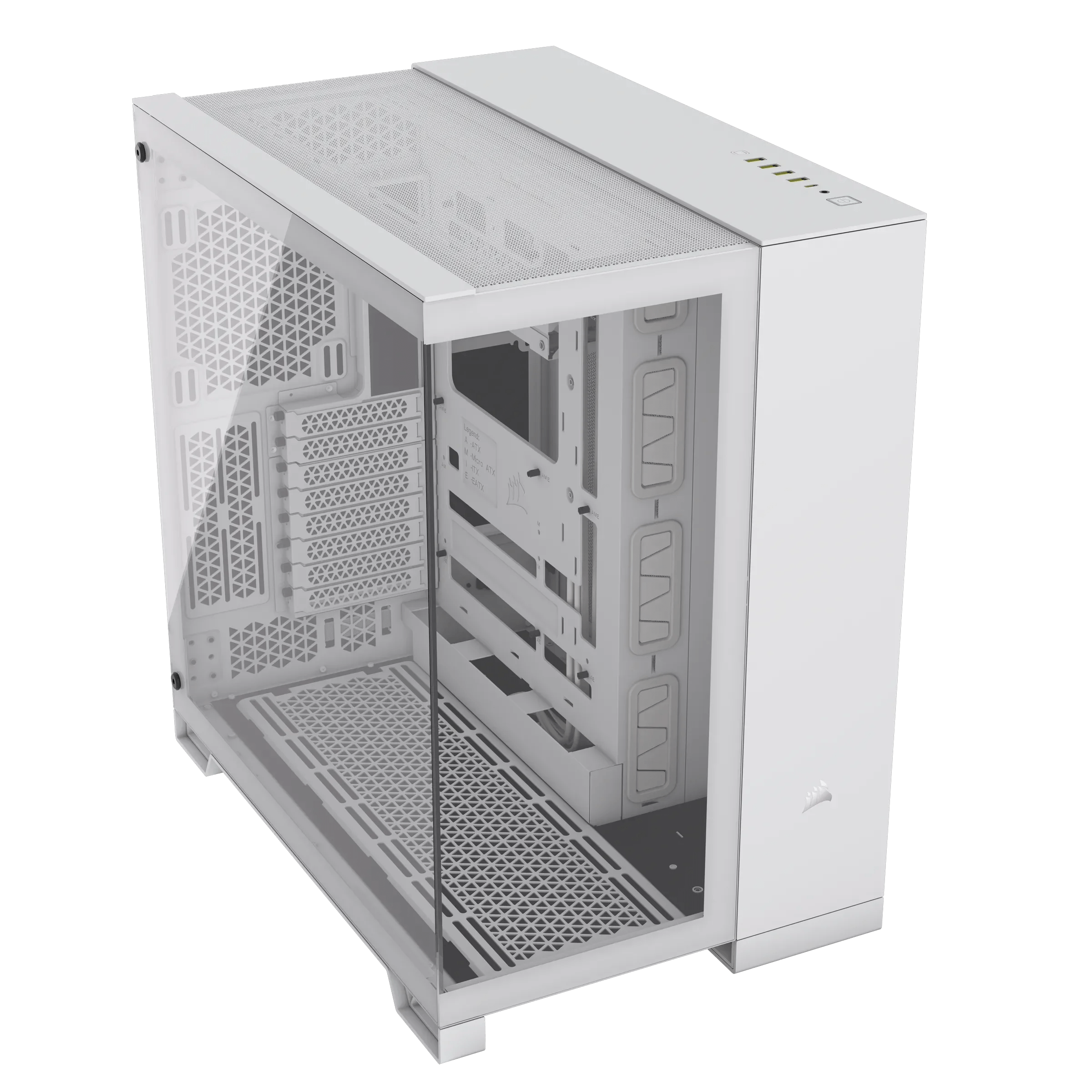 CASE CORSAIR 6500X - MID TOWER - TEMPERED GLASS - WHITE (CC-9011258-WW)