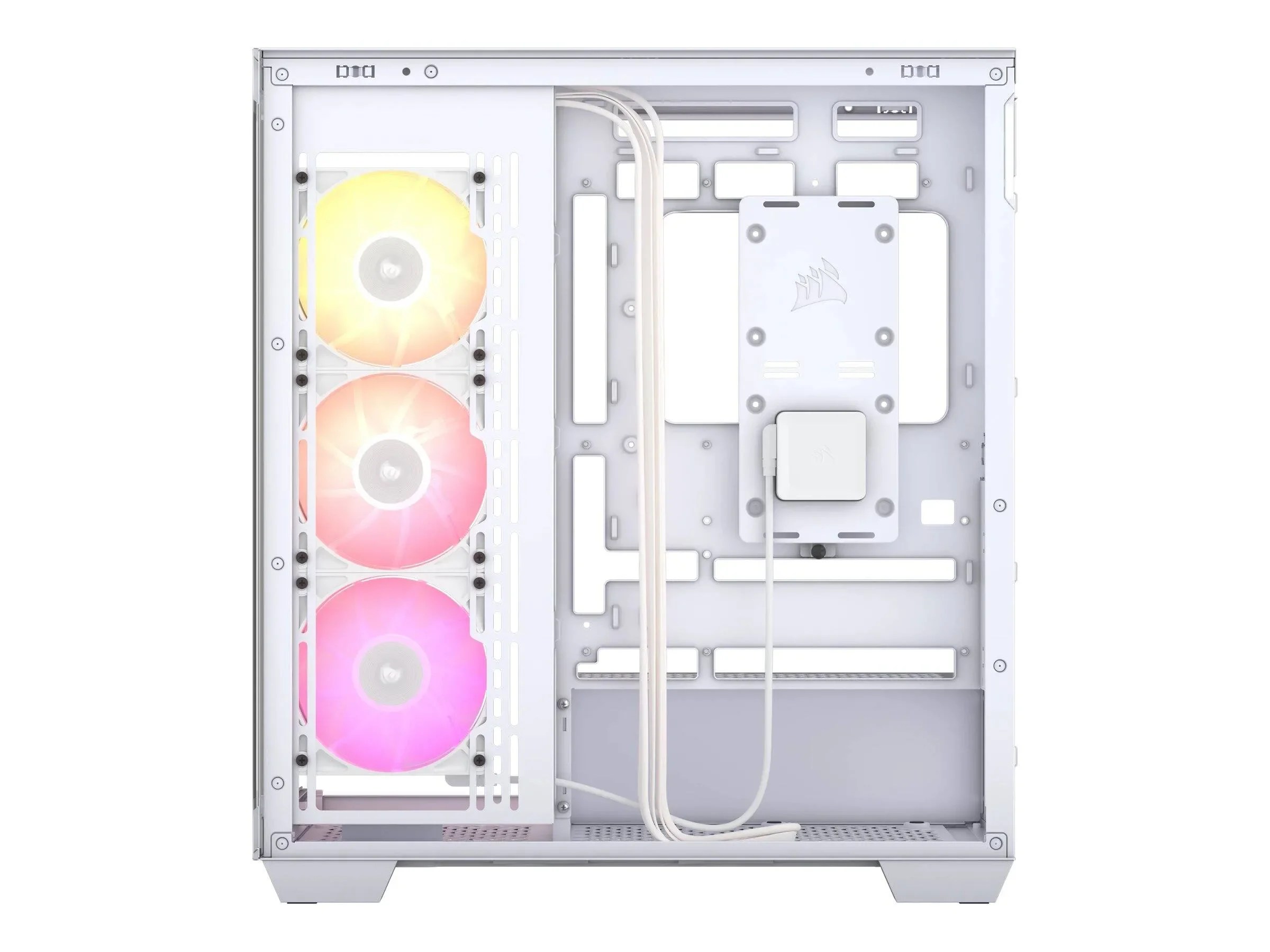 CASE CORSAIR iCUE LINK 3500X RGB - MID-TOWER - ATX - TEMPERED GLASS - 3 FAN RX120 - WHITE(CC-9011281-WW)