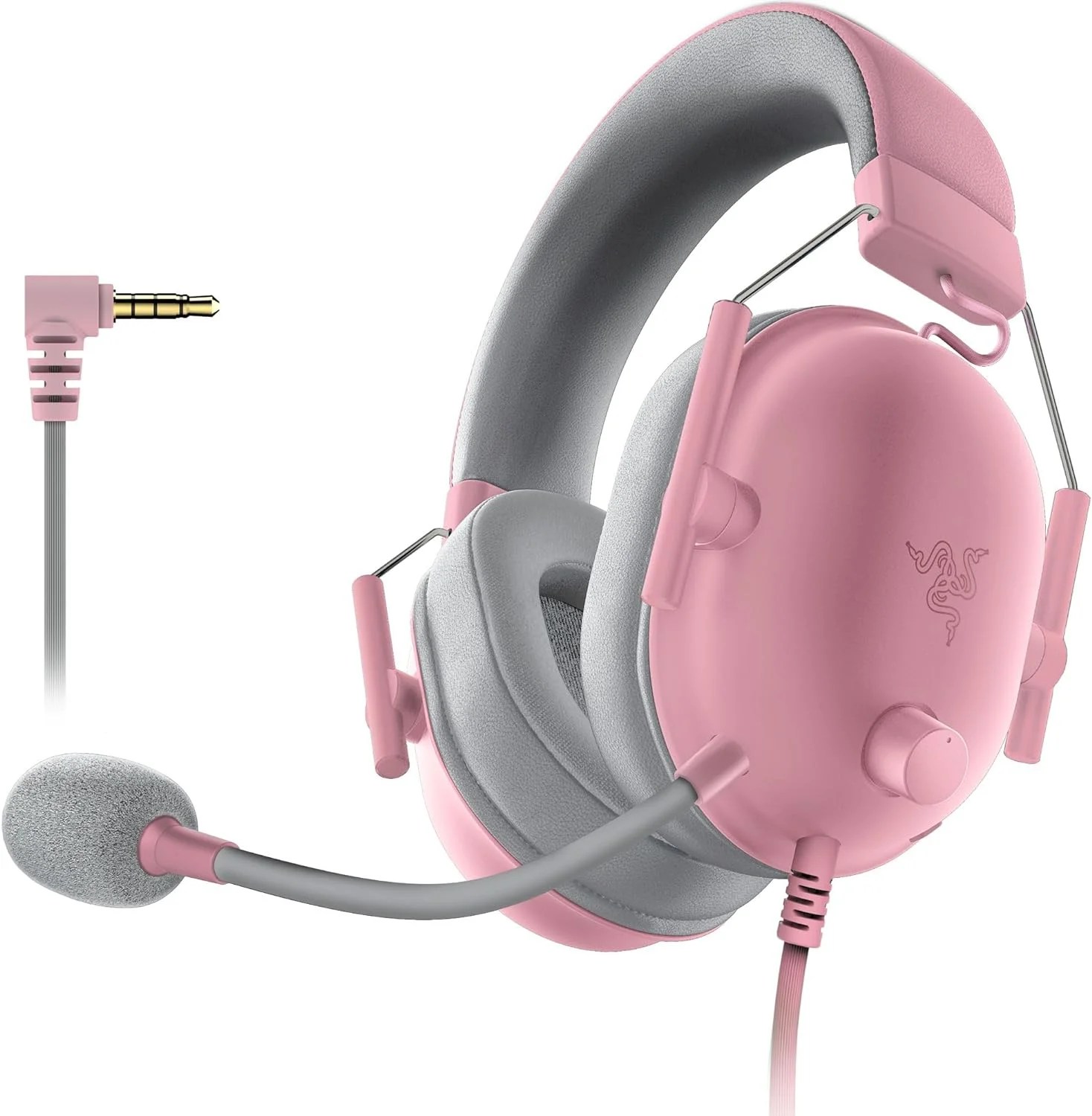 HEADSET RAZER BLACKSHARK V2 X MULTI PLATFORM - 3.5MM - 7.1 SOUND - 250G - QUARTZ PINK (RZ04-03240800-R3U1)