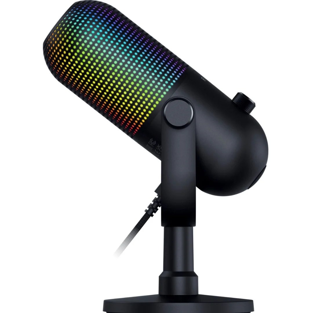 MICROFONO RAZER SEIREN V3 CHROMA - SUPERCARDIOID - 16MM CONDENSER - BLACK (RZ19-05060100-R3U1)