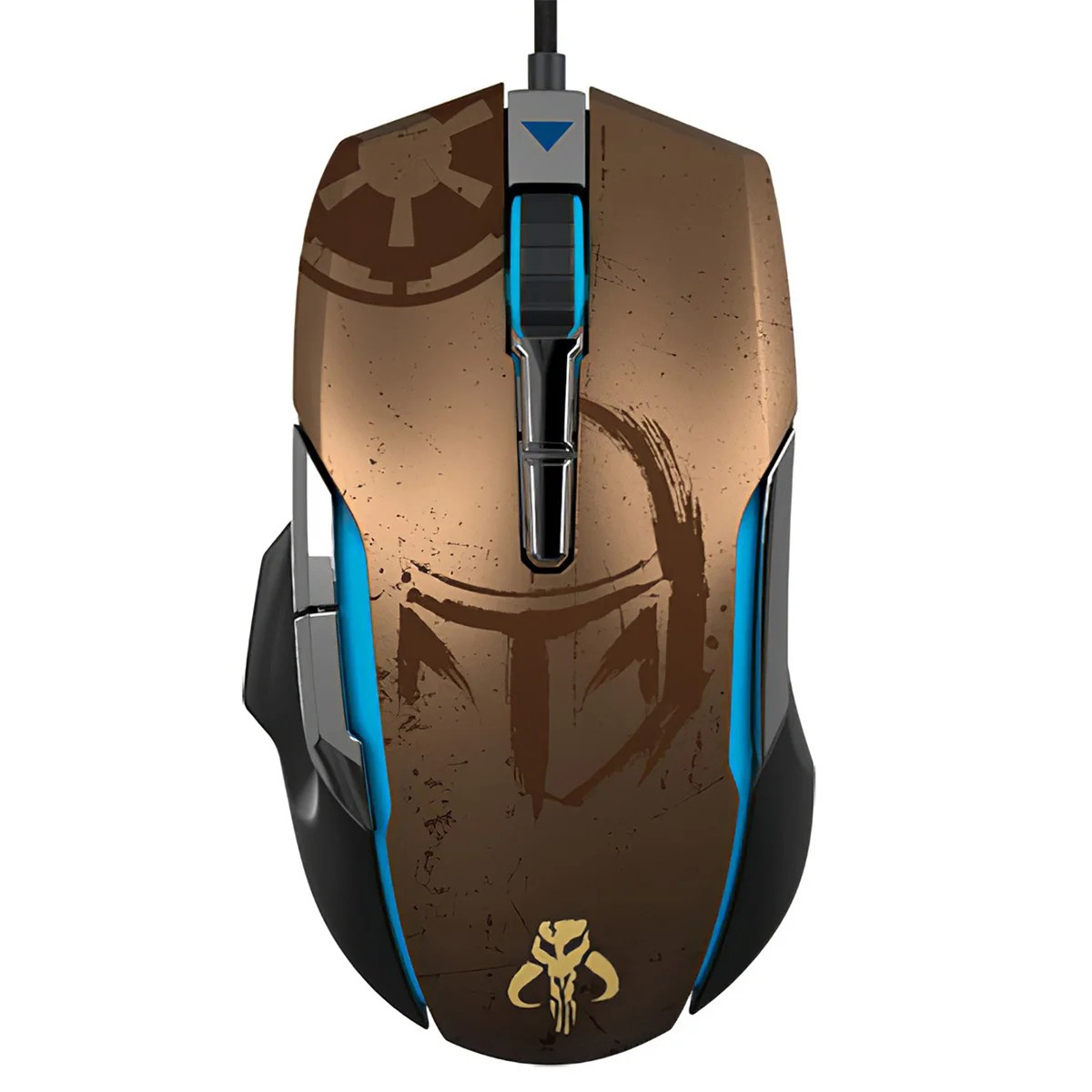 MOUSE GAMING EDITION STAR WARS MANDALORIAN - 11 BOTONES - 12400DPI - SENSOR OPTICO - CAFE (PMO-S202ML)