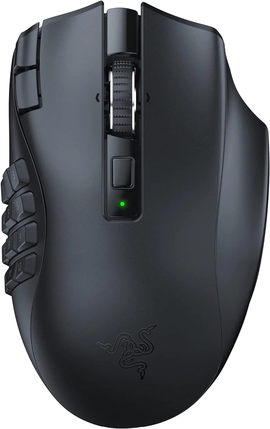 MOUSE RAZER GAMER NAGA V2 HYPERSPEED WIRELESS - 19 BOTONES PROGRAMABLES -30K - HASTA 400HRS - HYPERSCROLL - BLACK