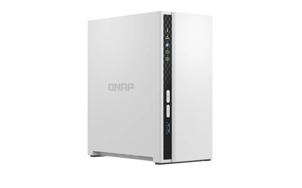 SERVIDOR NAS QNAP TS-233 - 2 BAHÍAS - CORTEX A55 QUAD CORE - 2GB ONBOARD - LAN GBE - USB 2.0/USB 3.2 GEN 1