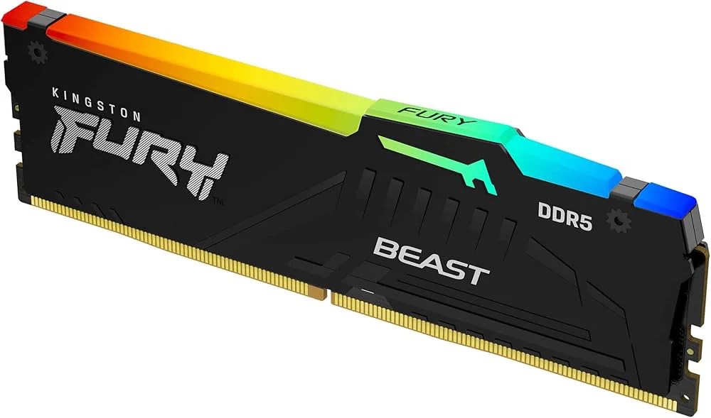 RAM KINGSTON FURY BEAST 16GB RGB DDR5 - DIMM - 5200MHZ CL40 (KF552C40BBA-16)