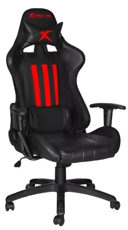 SILLA XTRIKE-ME GC-905BK V2 - ERGONOMICA - CILINDRO A GAS - BLACK/RED