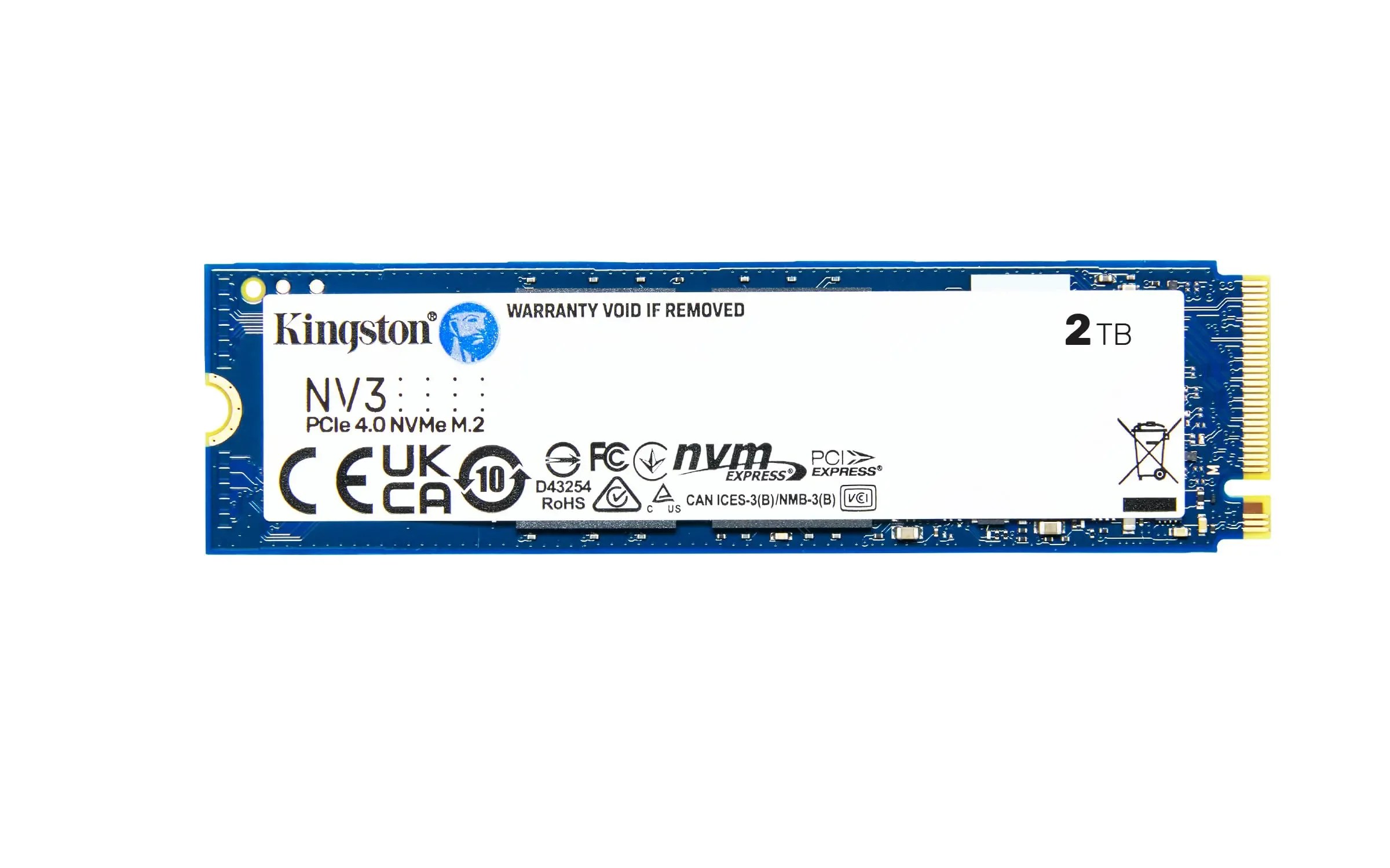 SSD KINGSTON NV3 2TB 2000GB M.2 NVMe PCIe 4.0 6000/5000MB/s (SNV3S/2000G)