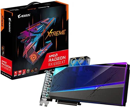 TARJETA DE VIDEO GIGABYTE AORUS EXTREME AMD RADEON RX 6900XT - 16GB GDDR6 - 4K UHD - PCI-E 4.0 - WATERBLOCK - DP 1.4 WITH DSC/HDMI 2.1 VRR + AORUS ROBOT XTREME (GV-R69XTAORUSX WB-16GD)