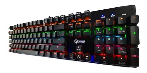 TECLADO MECANICO QUASAD QKM-G80 - RETROILUMINADO 9 MODOS - BLACK