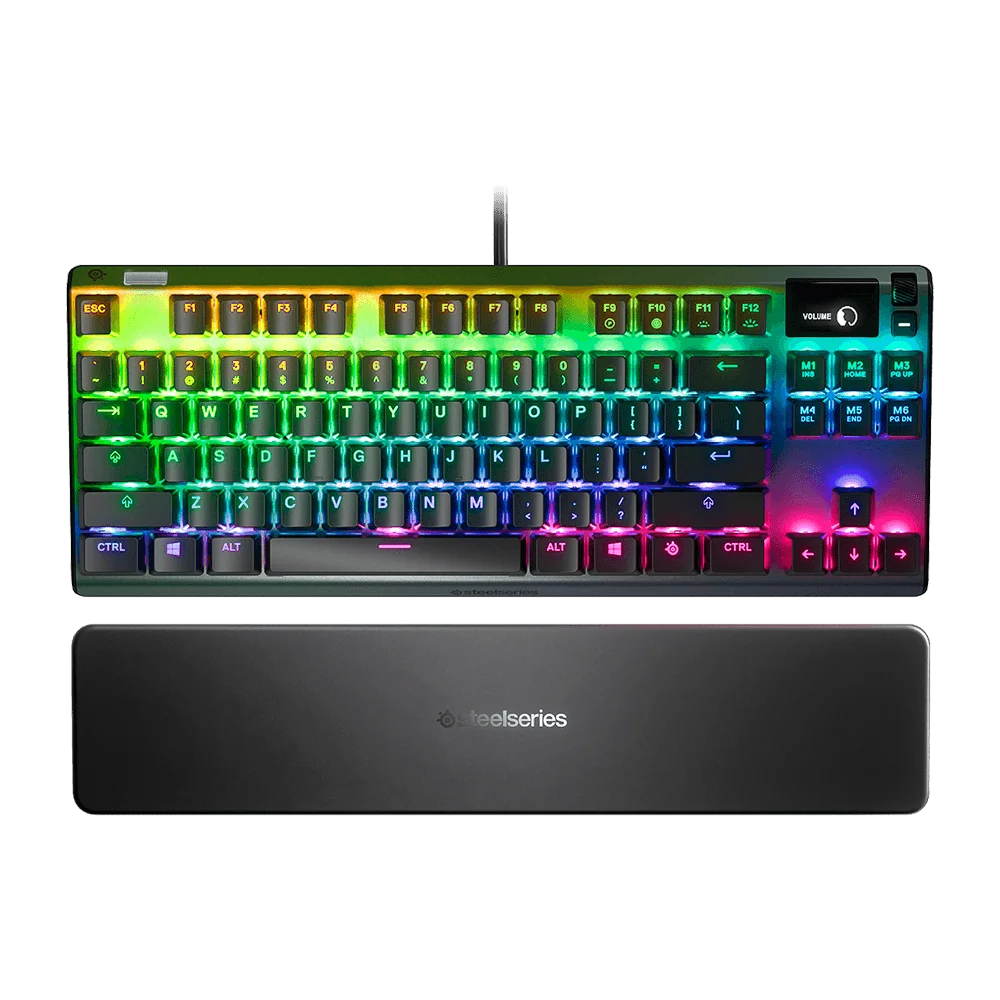 TECLADO STEELSERIES APEX 7 TKL - MECANICO SWITCH RED RGB - 100% ANTIGHOSTING - BLACK