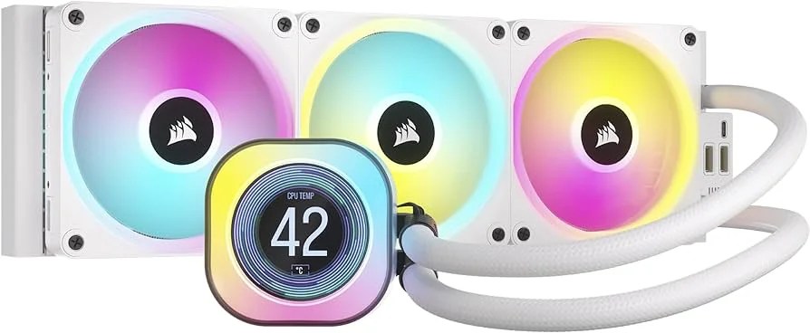 WATER-COOLER-CORSAIR-iCUE-LINK-H150i-LCD-360MM-3-FAN-QX120-RGB-LGA-115X1700AM4AM5-WHITE-CW-9061010-WW_Enfriamiento-y-Ventilacion_15410_1.webp WATER COOLER CORSAIR iCUE LINK H150i LCD - 360MM - 3 FAN QX120 RGB - LGA 115X/1700/AM4/AM5 - WHITE (CW-9061010-WW) - Imagen 1