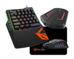 COMBO MEETION 4 EN 1 TECLADO DE UNA SOLA MANO MOUSE MOUSEPAD CONECTOR DE ENTRADA Y SALIDA DE CONSOLAS MT CO015 TECLADOS 7795 1 png