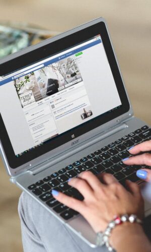 hands woman laptop notebook
