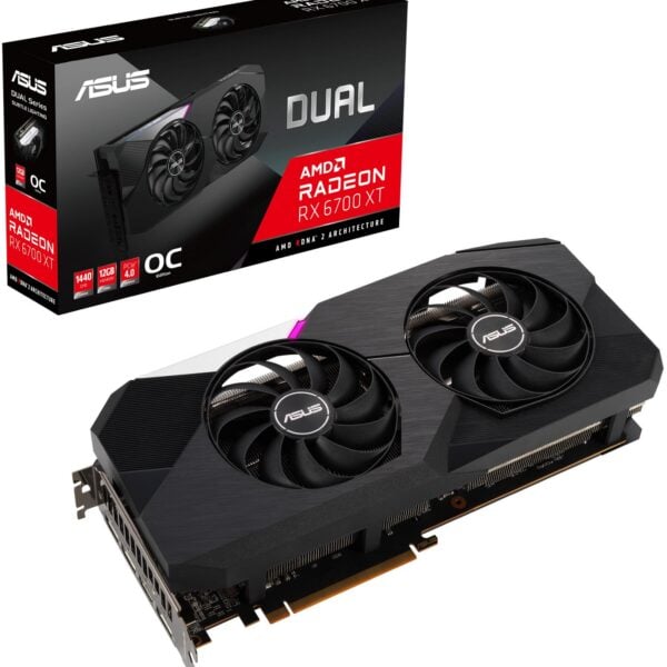 Tarjeta de video Asus Dual RX 6700XT 12GB - (90YV0G83-MTAA00)