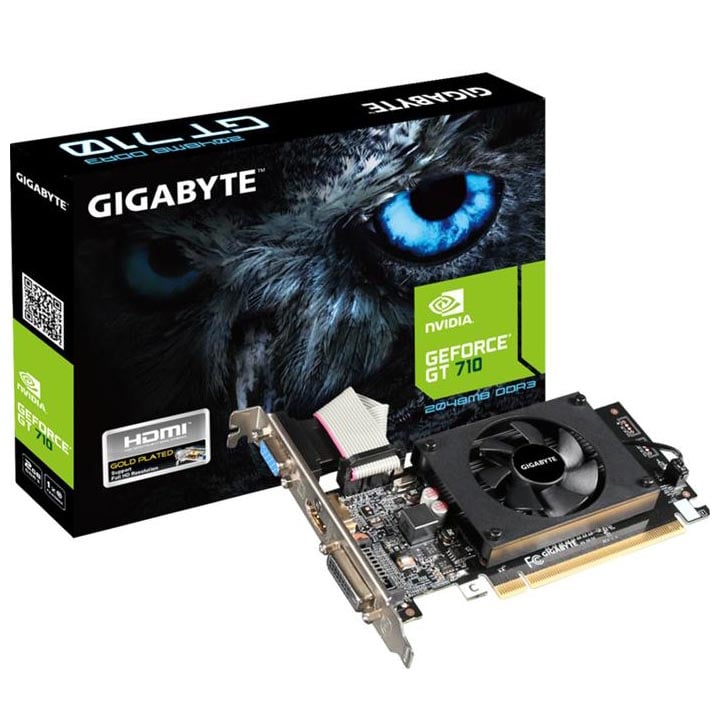 VID0020 Tarjeta de video Gigabyte GT 710 2GB - (GV-N710D3-2GL REV2.0)