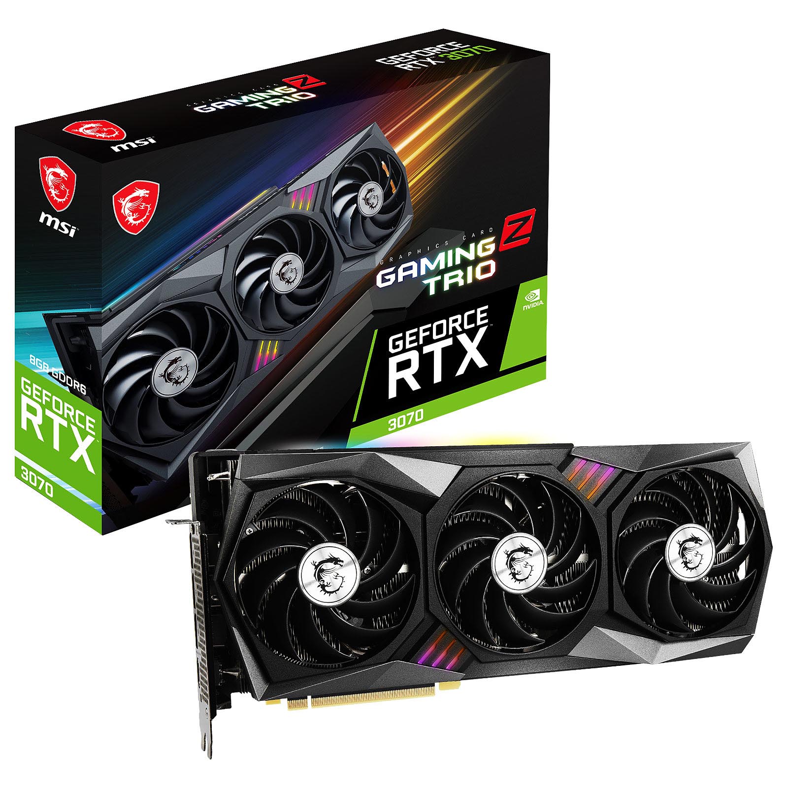 VID0441 Tarjeta de video MSI Gaming Z TRIO RTX 3070 8GB - (912-V390-272)