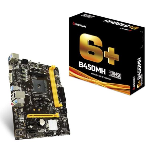 MAINBOARD BIOSTAR B450MH AMD RYZEN AM4 - MATX - HDMI/VGA - VER 6.3