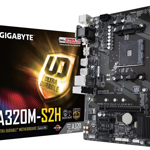 MAINBOARD GIGABYTE GA-A320M-S2H AMD RYZEN AM4 - DDR4 - MICRO ATX