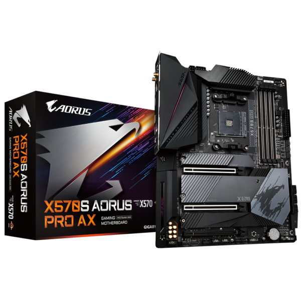 MAINBOARD GIGABYTE X570S AORUS PRO AX (REV. 1.1) - AMD AM4 - DDR4 - ATX - WI-FI - HDMI