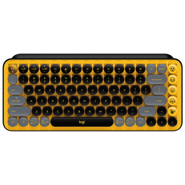 Teclado Logitech Pop Keys, Mecánico, Inalámbrico, Yellow