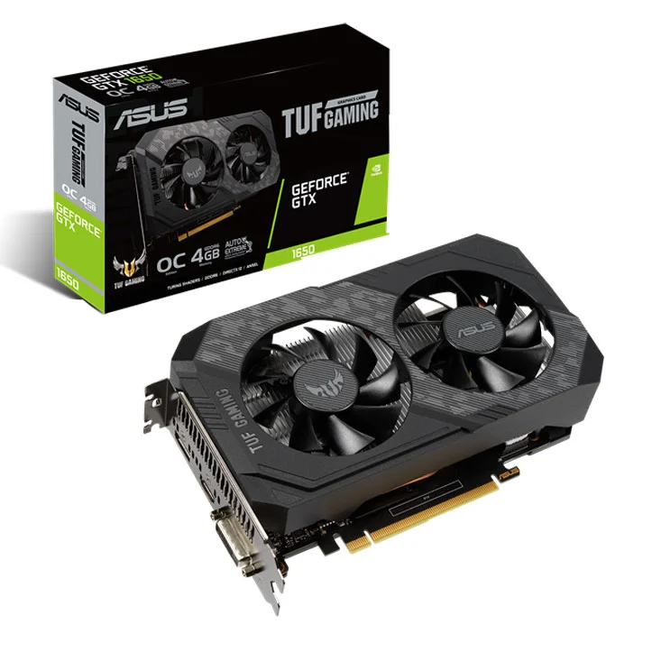 VID0457 TARJETA DE VIDEO TUF GAMING GTX 1650 4GB GDDR6 OC EDITION AUTO EXTREME (90YV0EH0-M0AA00)( TUF-GXT1650-O4GD6-GAMING)