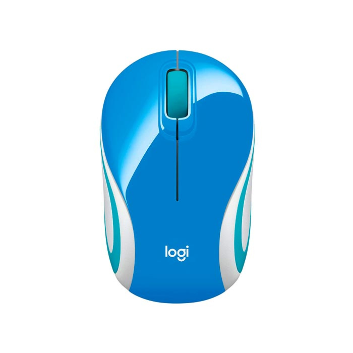 MOU0475-0 MINI MOUSE LOGITECH M187 WIRELESS USB BLUE (910-005360)