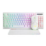COMBO 3 EN 1 CM310 TECLADO Y MOUSE RGB + MOUSEPAD - USB 2.0 - WHITE